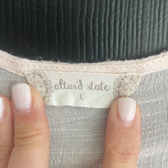 Altar’d State Light Pink Floral Embroidered Kimono-Size Large - Picture 3 of 7